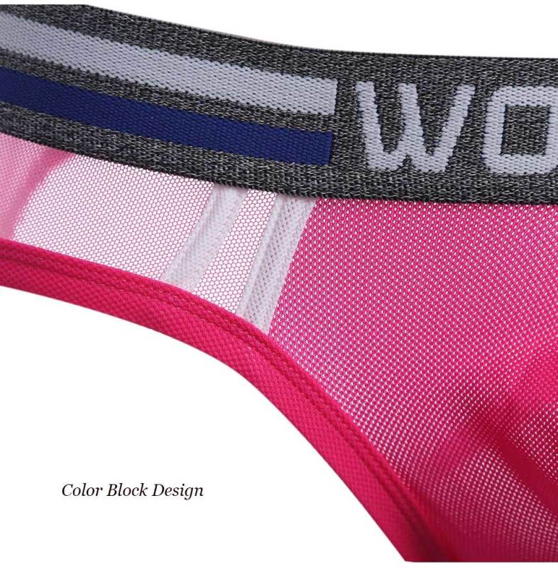 Sexy Ultralight Mesh Design Exposed Buttocks Briefs for Men