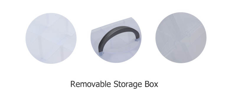 Big Sized Three Layers Removable Plastic Jewelry Bead Cosmetics Storage Box