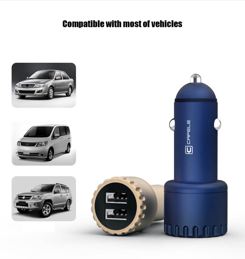 CAFELE Dual USB Luminous 5V 3.4A Quick Charging Car Charger