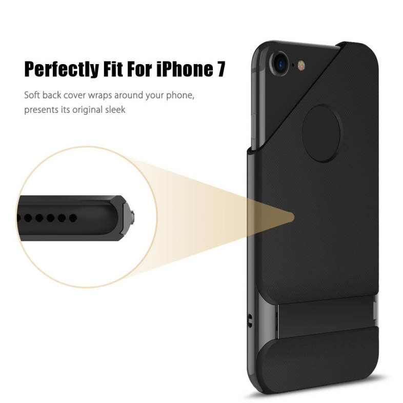 ROCK Royce Series with Kickstand Business Style Protective TPU Shell for iPhone 7