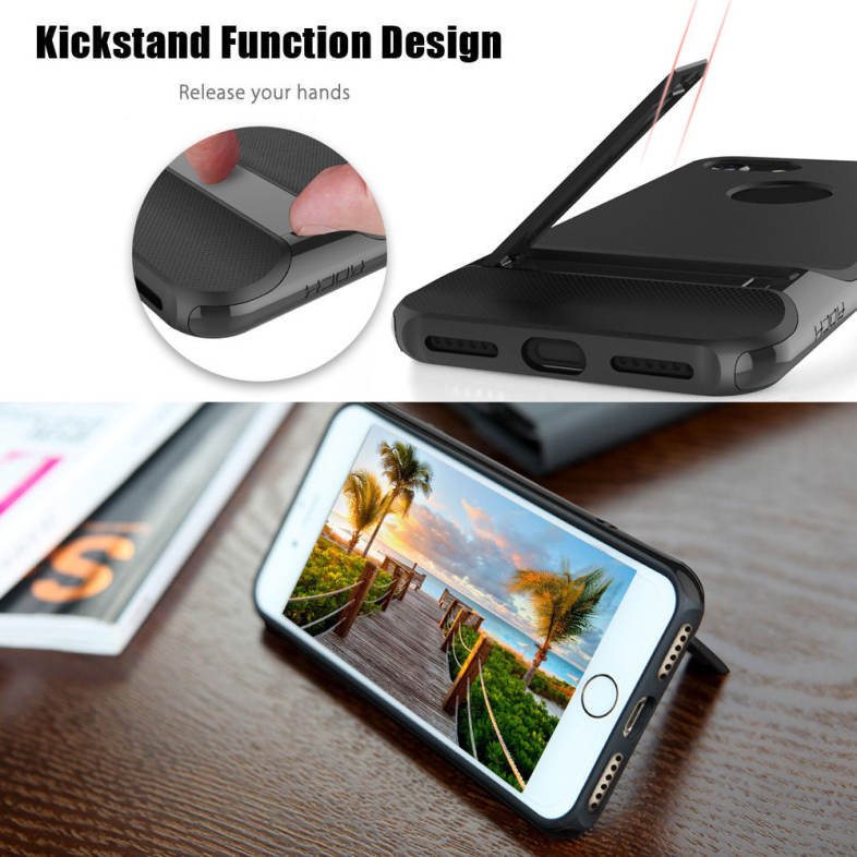 ROCK Royce Series with Kickstand Business Style Protective TPU Shell for iPhone 7