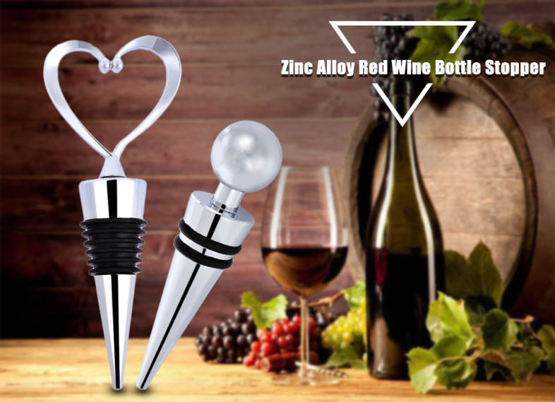 Zinc Alloy Red Wine Champagne Bottle Stopper