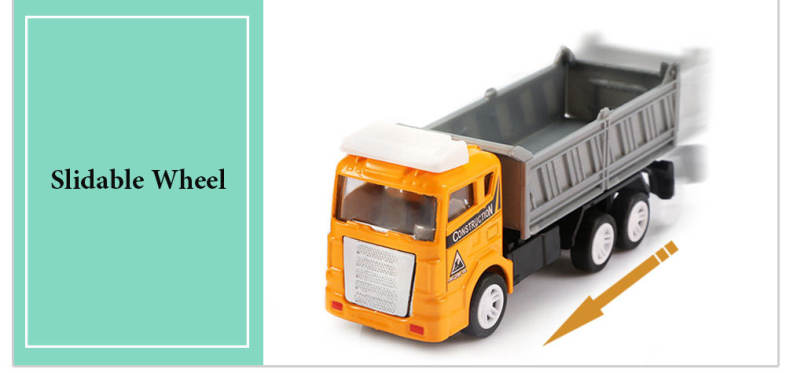 Xiongfengda Children Alloy 1:60 Scale Simulation Construction Set Vehicle Model Toy