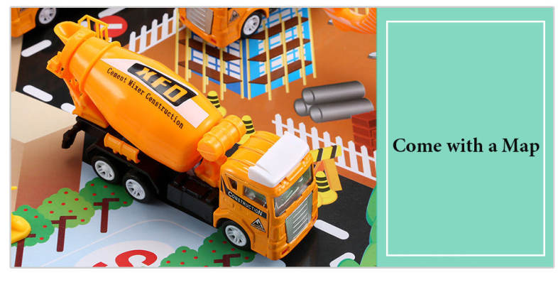 Xiongfengda Children Alloy 1:60 Scale Simulation Construction Set Vehicle Model Toy