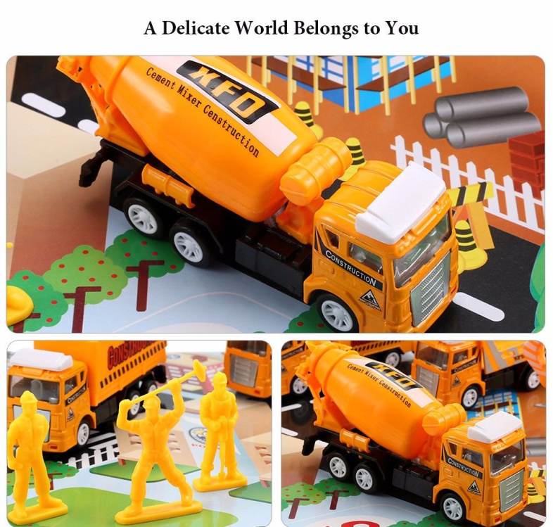 Xiongfengda Children Alloy 1:60 Scale Simulation Construction Set Vehicle Model Toy