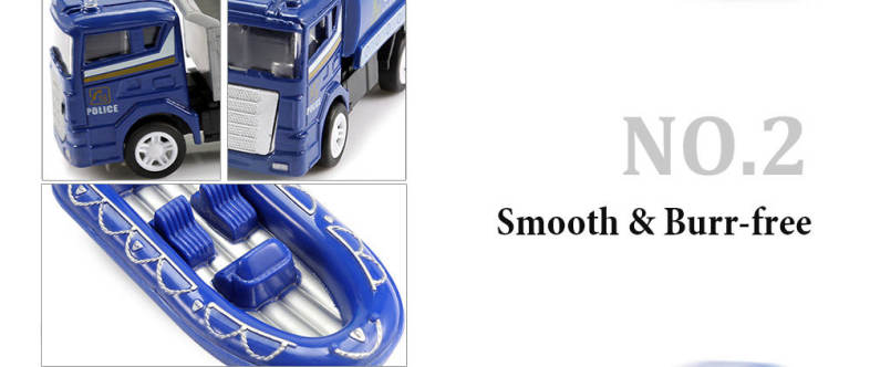 Xiongfengda Children Alloy 1:60 Scale Simulation Police Department Set Vehicle Model Toy
