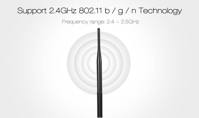 EDUP EP - AB001 10dBi 2.4GHz WiFi Wireless Omnidirectional High Gain Antenna with Magnetic Base