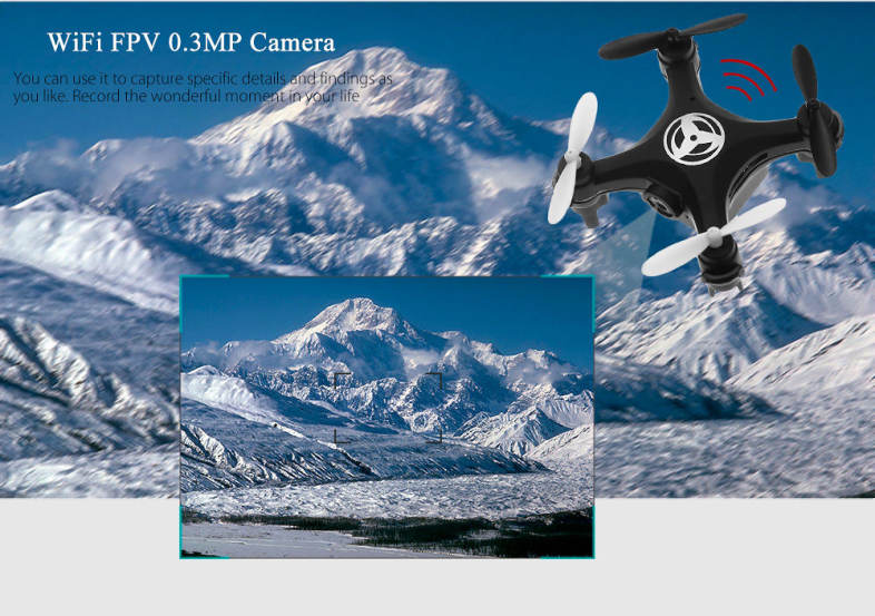 YUXIANG A5W Mini Remote Control Drone WiFi FPV 0.3MP CAM 2.4GHz 4CH 6-axis Gyro Altitude Hold RTF