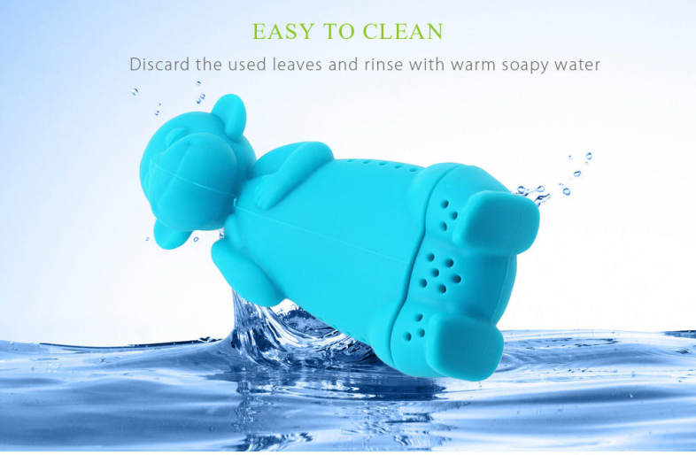 Cartoon Novelty Silicone Monkey Shape Mesh Tea Infuser Strainer Filter