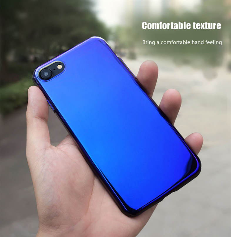 CAFELE Discolored Double Electroplated PC Case for iPhone 7