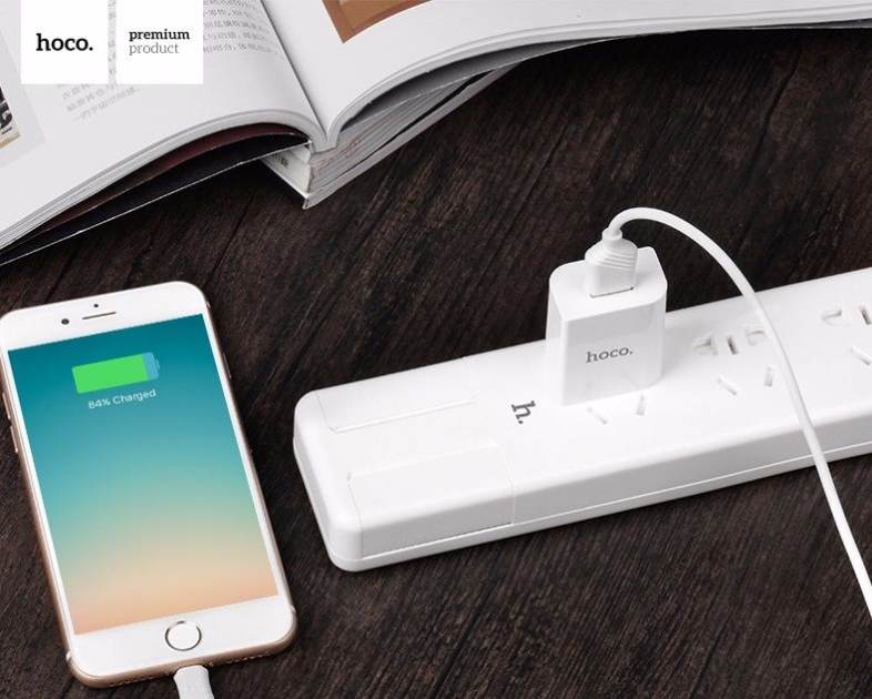 HOCO C10 Single USB Output Smart Charging Adapter