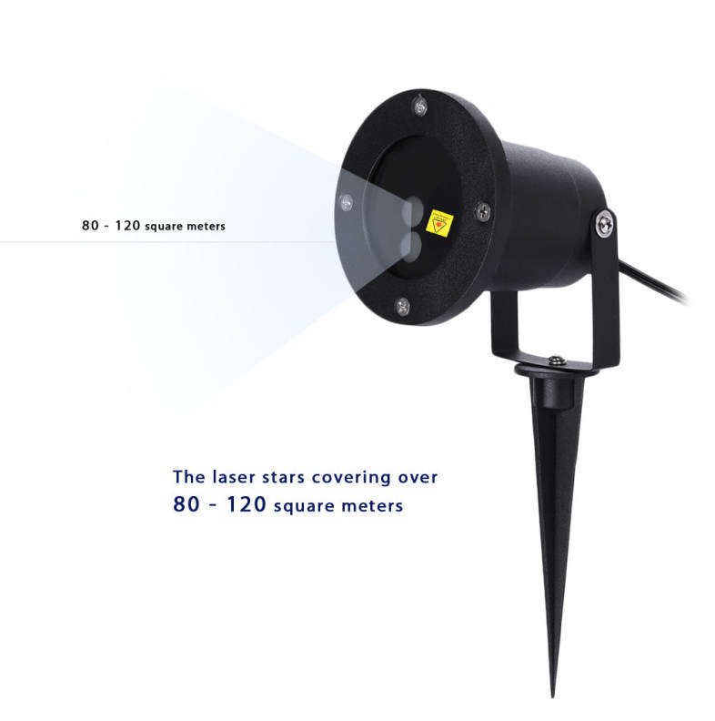 Outdoor 30W LED Lawn Laser Light Spotlight Waterproof Landscape Park Garden Lamp with Remote Controller