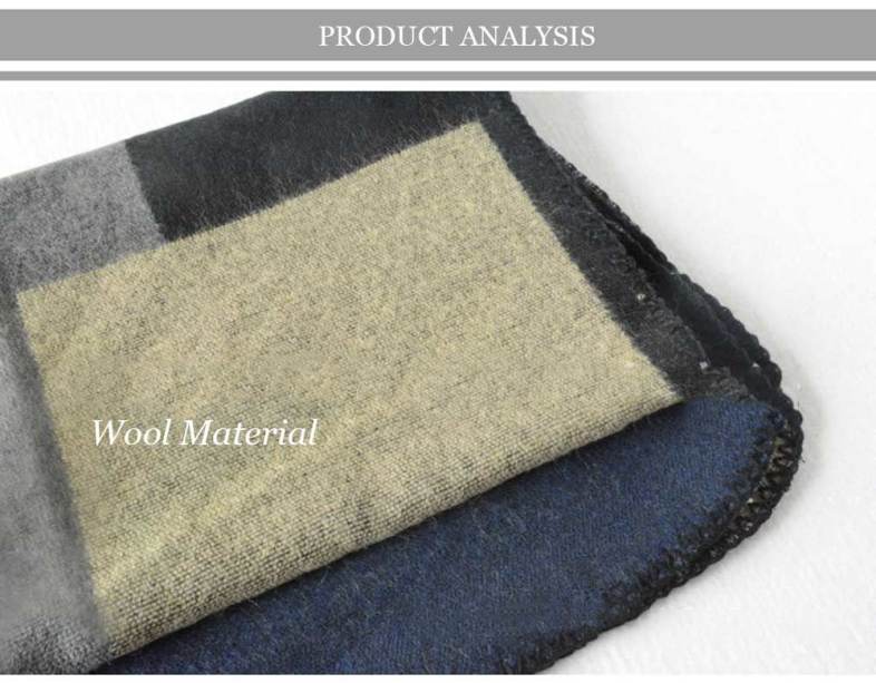 Fashionable Color Block Cloak Design Warm Scarf for Women