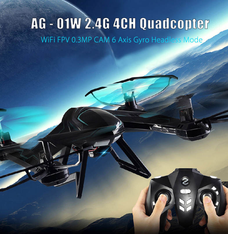 X8SW Same Version AG - 01W Quadcopter WiFi FPV 0.3MP CAM 2.4G 4CH 6 Axis Gyro