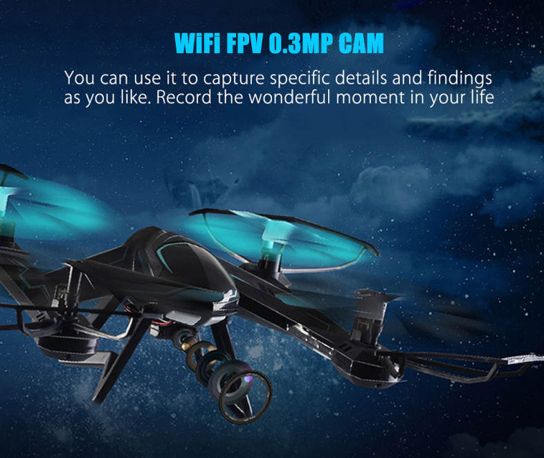 X8SW Same Version AG - 01W Quadcopter WiFi FPV 0.3MP CAM 2.4G 4CH 6 Axis Gyro