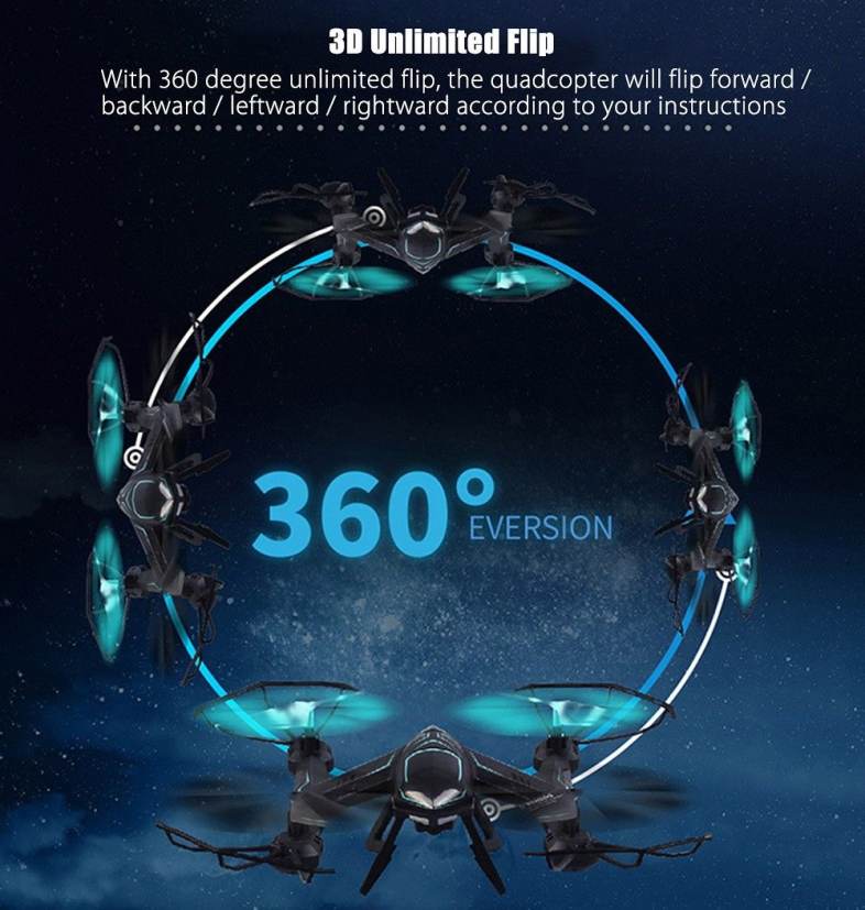 X8SW Same Version AG - 01W Quadcopter WiFi FPV 0.3MP CAM 2.4G 4CH 6 Axis Gyro