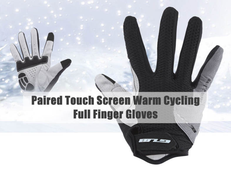 GUB 2025 Paired Touch Screen Cycling Warm Full Finger Gloves Unisex Outdoor Sport Bike Riding