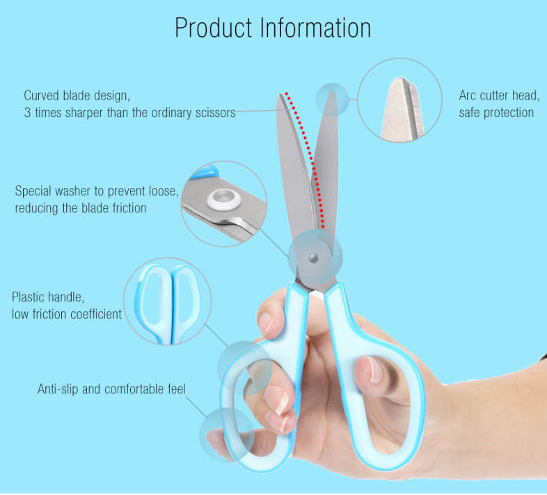PLUS Stainless Steel Scissors Paper Cutting Office Stationery