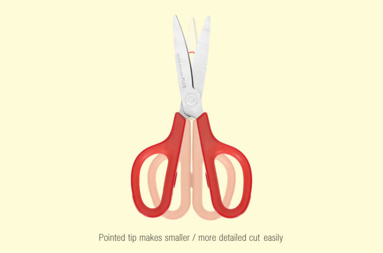 PLUS Stainless Steel Scissors Paper Cutting Office Stationery