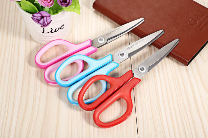 PLUS Stainless Steel Scissors Paper Cutting Office Stationery