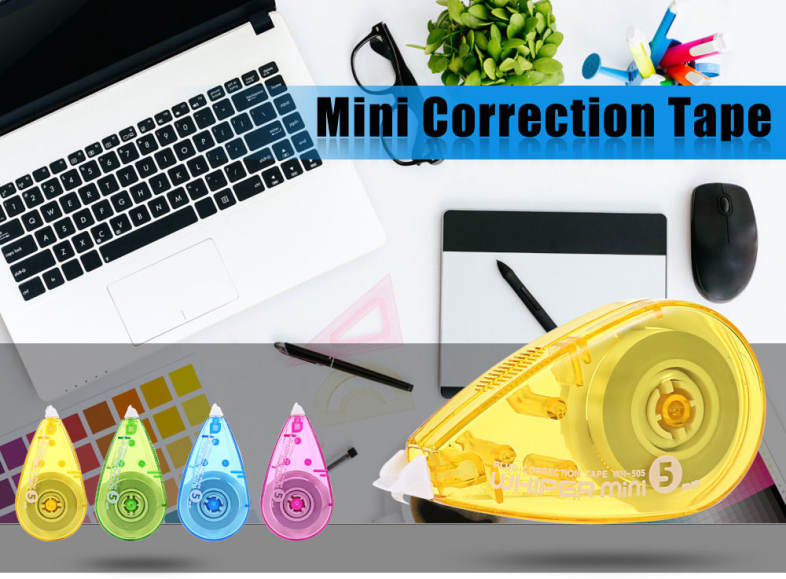 PLUS WH - 505 Whiper Mini Roller Non-toxic Corrective Tape 5MM Office Accessory
