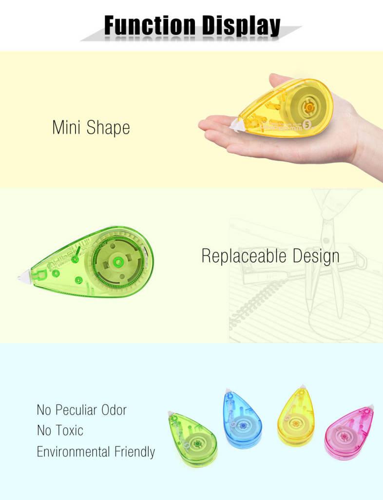 PLUS WH - 505 Whiper Mini Roller Non-toxic Corrective Tape 5MM Office Accessory