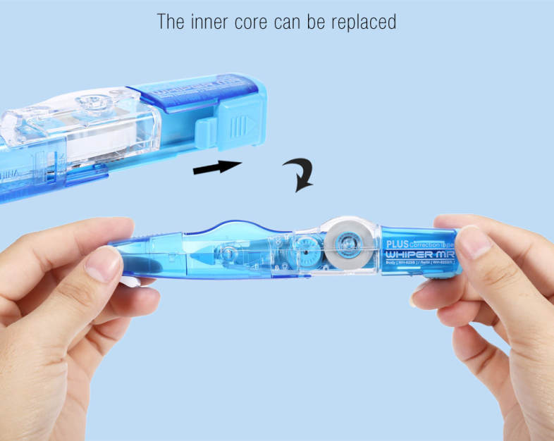 PLUS WH - 625B Whiper Mini Roller Correction Tape MR Refill Style for School Office