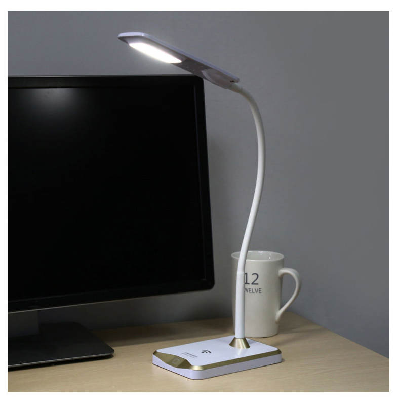 DC 5V 5W 550LM LED Table Lamp Eye-protection Night Light with Wireless Desktop Charger