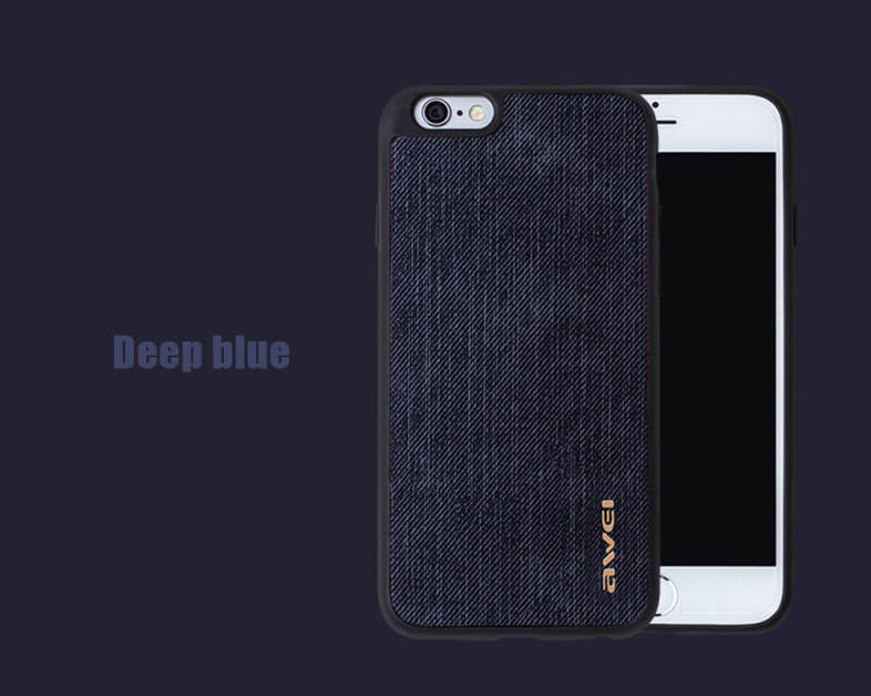 Awei FB - 6S Jeans TPU Back Cover Case for iPhone 6 Plus / 6S Plus 5.5 inch