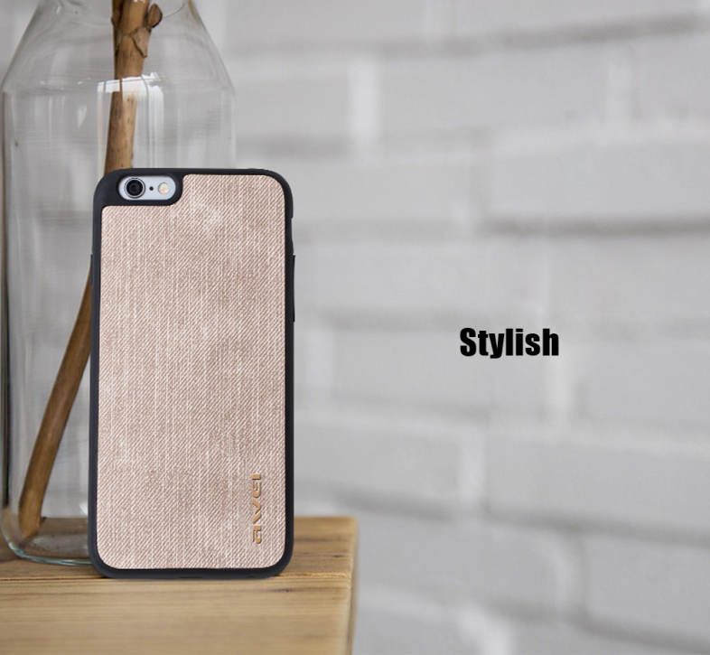 Awei FB - 6S Jeans TPU Back Cover Case for iPhone 6 Plus / 6S Plus 5.5 inch