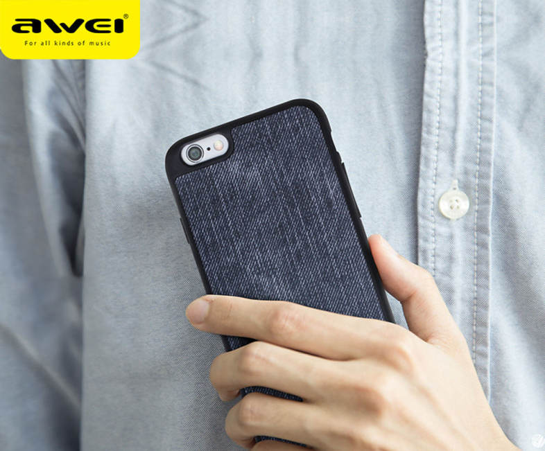 Awei FB - 6S Jeans TPU Back Cover Case for iPhone 6 / 6S 4.7 inch