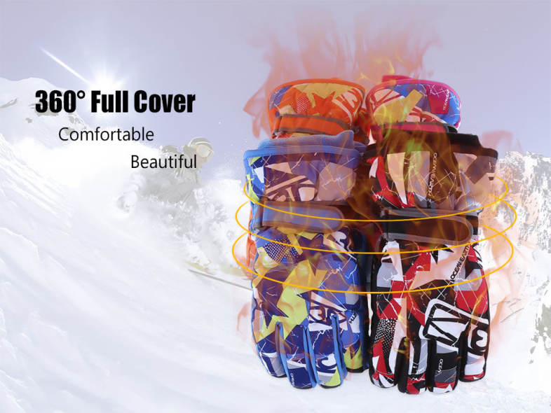 Marsnow Paired Men Women Outdoor Motorcycle Cycling Windproof Rainproof Skiing Gloves