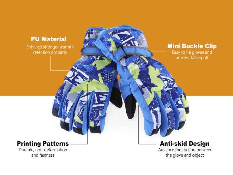 Marsnow Paired Men Women Outdoor Motorcycle Cycling Windproof Rainproof Skiing Gloves