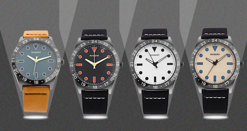 MINGZAN 6304 Men Quartz Watch Luminous Pointer Cute Scale Daily Water Resistance Wristwatch