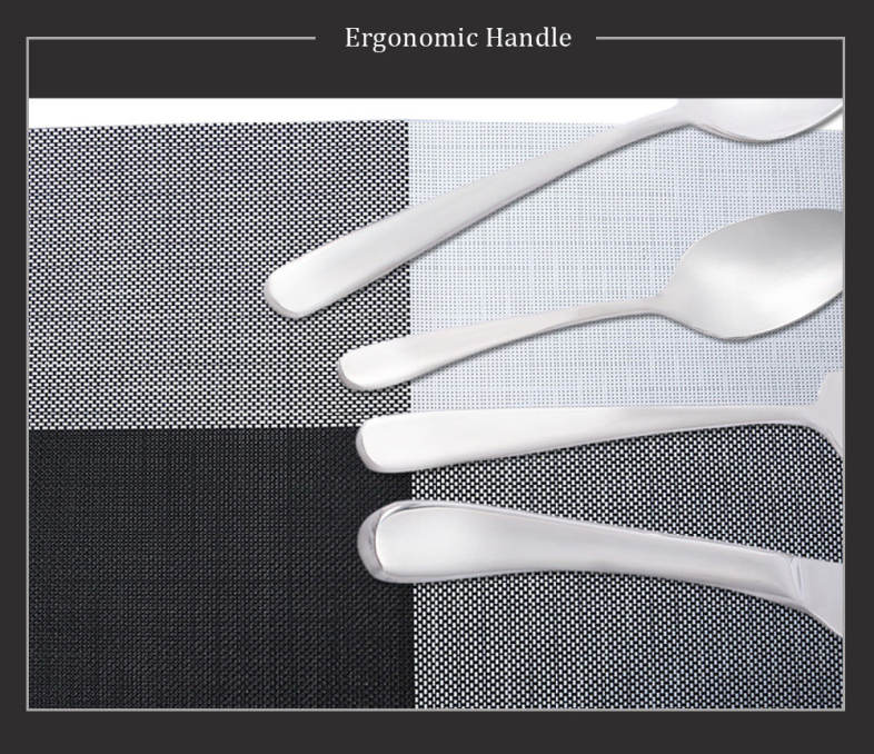 4pcs Portable Stainless Steel Spoon Fork Knife Tableware