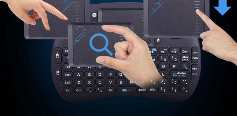 iPazzPort KP - 810 - 21S 2.4GHz RF Wireless Hand-held Keyboard Touchpad