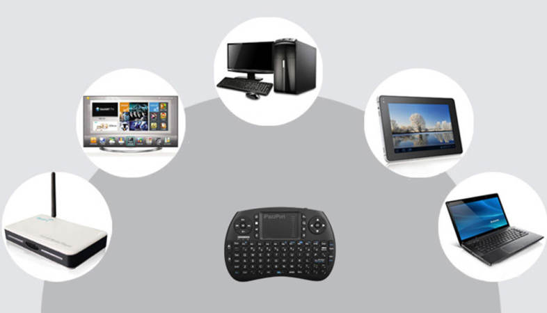 iPazzPort KP - 810 - 21S 2.4GHz RF Wireless Hand-held Keyboard Touchpad