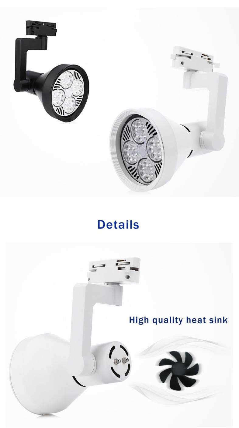AC 110 - 240V 30W 2700LM COB LED Spotlight Track Lamp Clothing Store Ceiling Wall Light