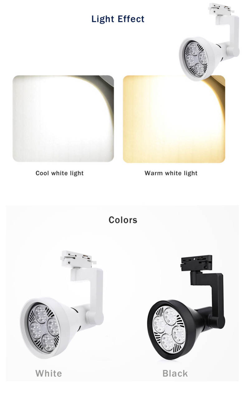AC 110 - 240V 30W 2700LM COB LED Spotlight Track Lamp Clothing Store Ceiling Wall Light