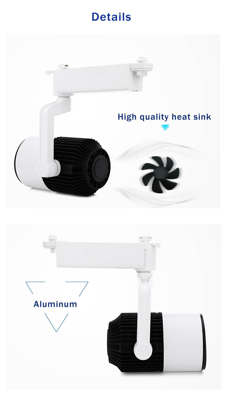AC 110 - 260V 20W 1800LM COB LED Spotlight Track Lamp Clothing Store Ceiling Wall Light