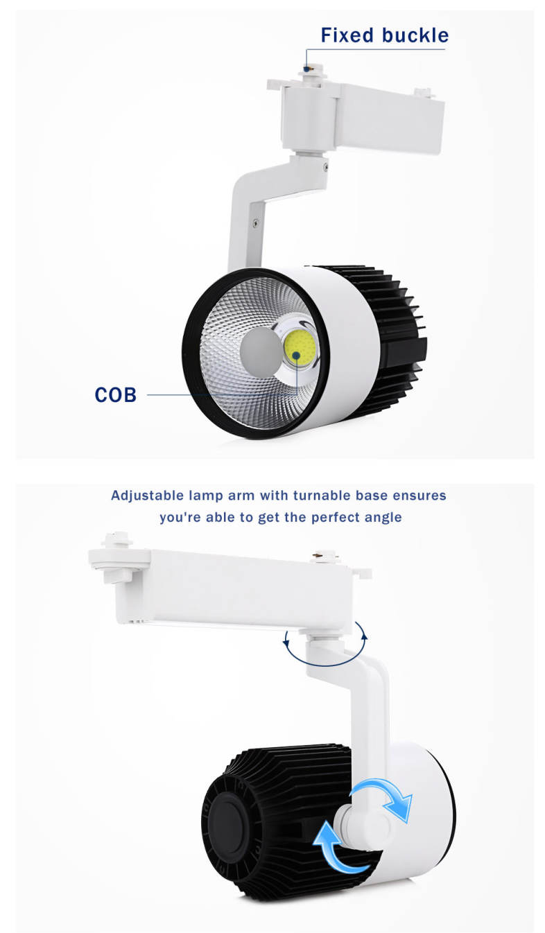 AC 110 - 260V 20W 1800LM COB LED Spotlight Track Lamp Clothing Store Ceiling Wall Light