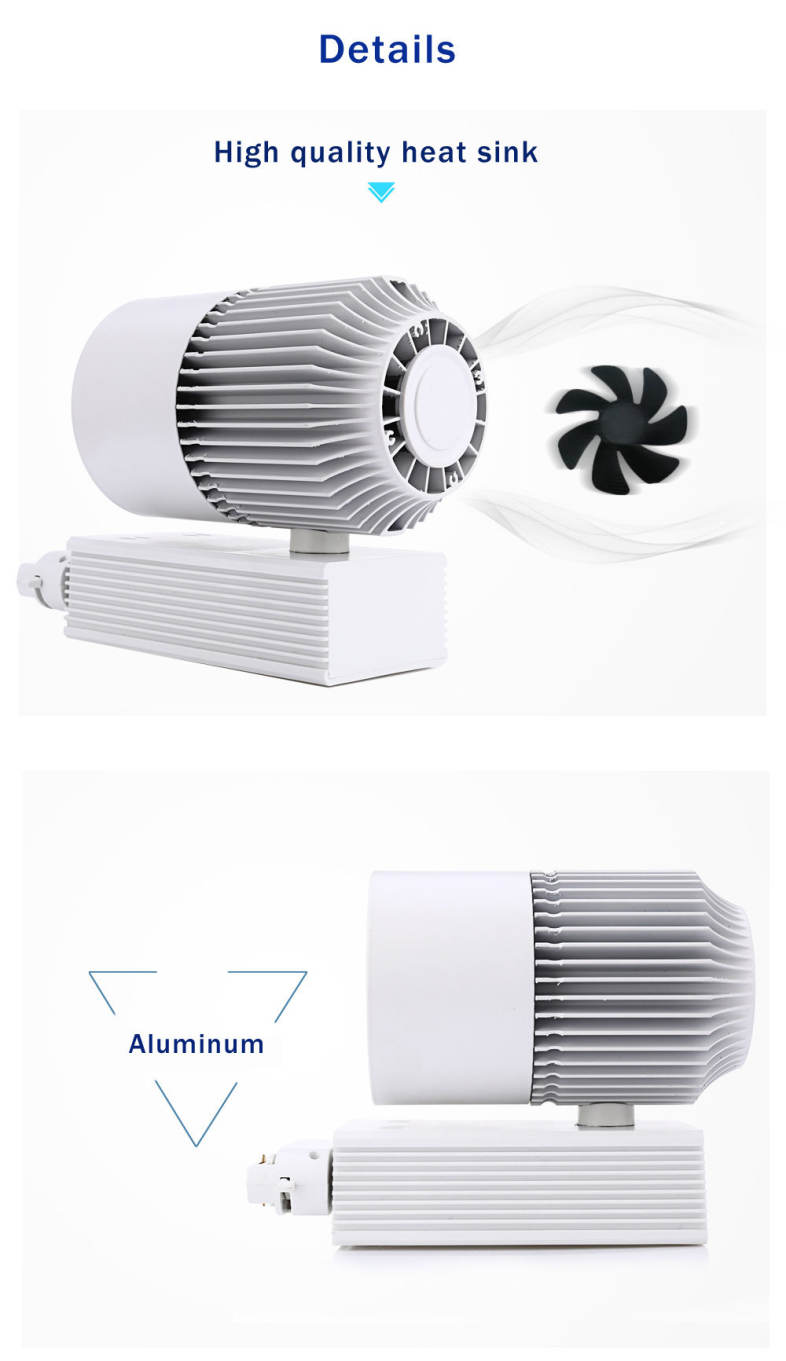 AC 110 - 240V 20W 1800LM COB LED Spotlight Track Lamp Clothing Store Ceiling Wall Light