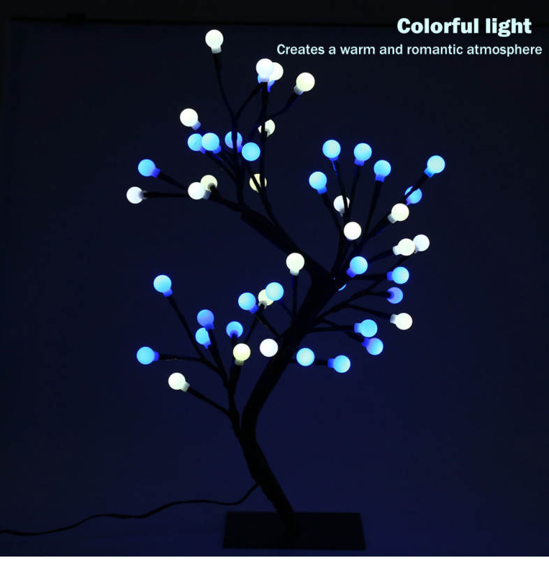 2W 48 LEDs Round Tree Light Decoration Night Lamp for Home