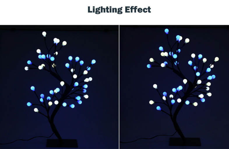 2W 48 LEDs Round Tree Light Decoration Night Lamp for Home