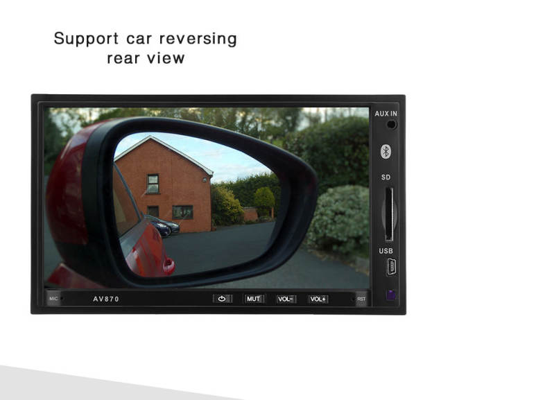 AV870B 12V Car DVD Radio RDS MP5 Player 7 inch with Bluetooth 2.1 FM