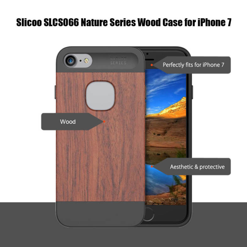 Slicoo SLCS066 Nature Series Wood Slim Protective Skin for iPhone 7