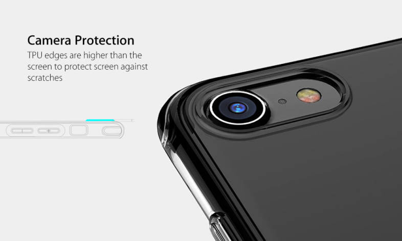 NILLKIN Crashproof II Transparent TPU Protective Shell with Kickstand for iPhone 7