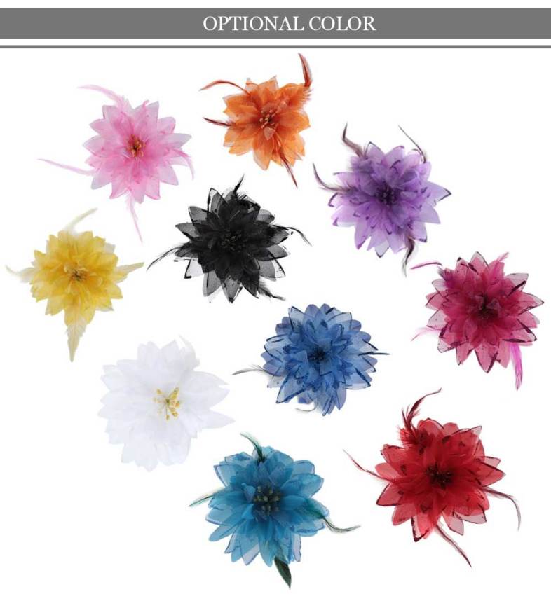Fashionable Lily Oversize Floral Design Hair Pin for Girls