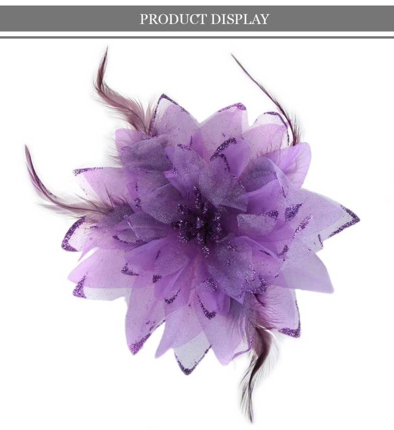 Fashionable Lily Oversize Floral Design Hair Pin for Girls
