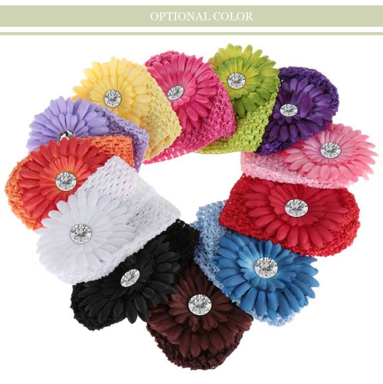 Sweet Marguerite Design Pure Color Sun Protection Hat for Babies
